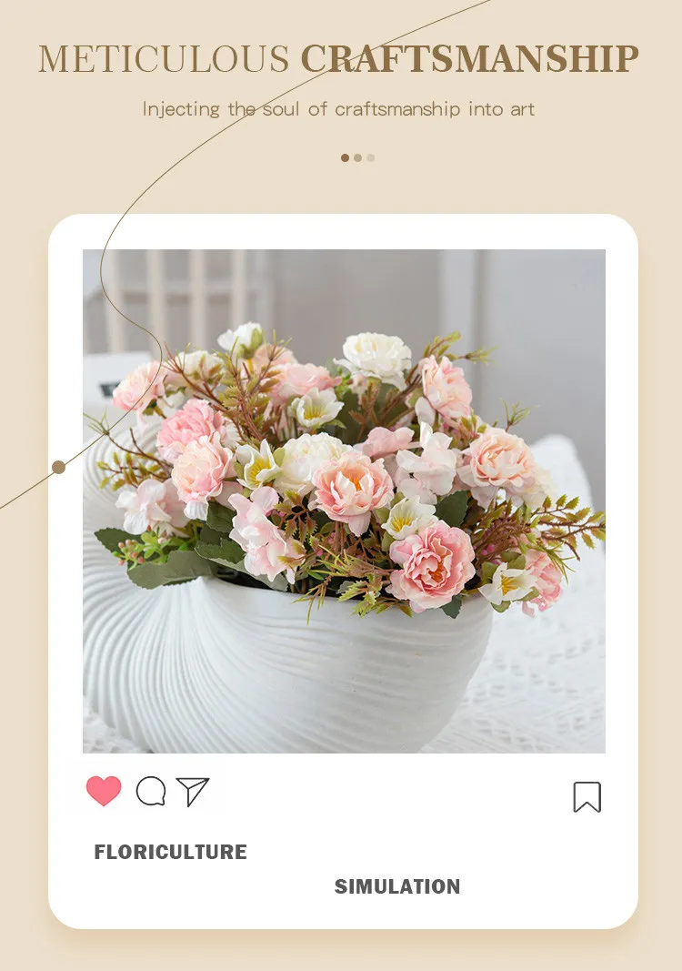 Künstliche Blumen aus Seide, Pfingstrosen, Rosen, Hochzeits-Brautstrauß, Festival-Dekoration, Heimdekoration, Gartenkranz, Bogen, Wanddekoration, DIY-Geschenkdekorationen – Detail 4