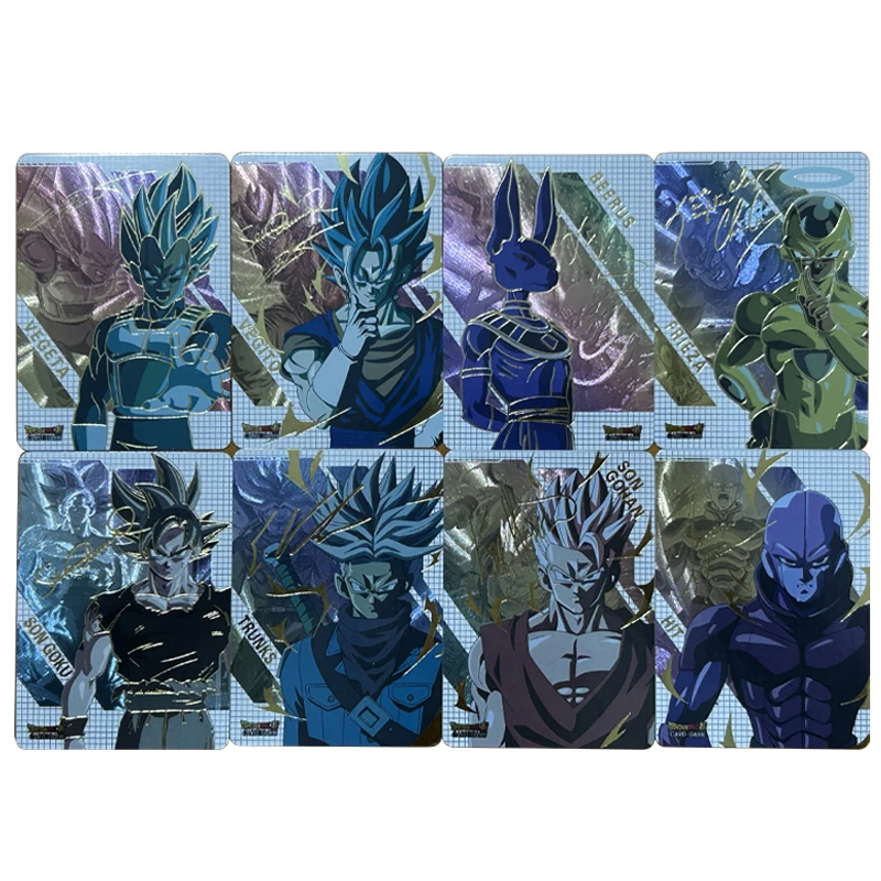 

8 шт./компл. Dragon Ball Vegeta IV Son Goku Tien Shinhan DIY самодельные цветные флэш-карты аниме игровая коллекционная карта подарочная игрушка 63*88 мм