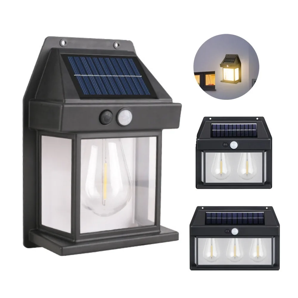 

Automatically Turn on Household Solar Lights Warm Light Human Body Induction Night Lamp Waterproof Wall Outdoor Garden Light
