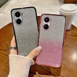 For Huawei nova 10 Pro Case Nova 10 SE Phone Case Nova 10 Nova Y90 Y72 Cover Transparent Glitter Plating Shockproof Bumper Funda