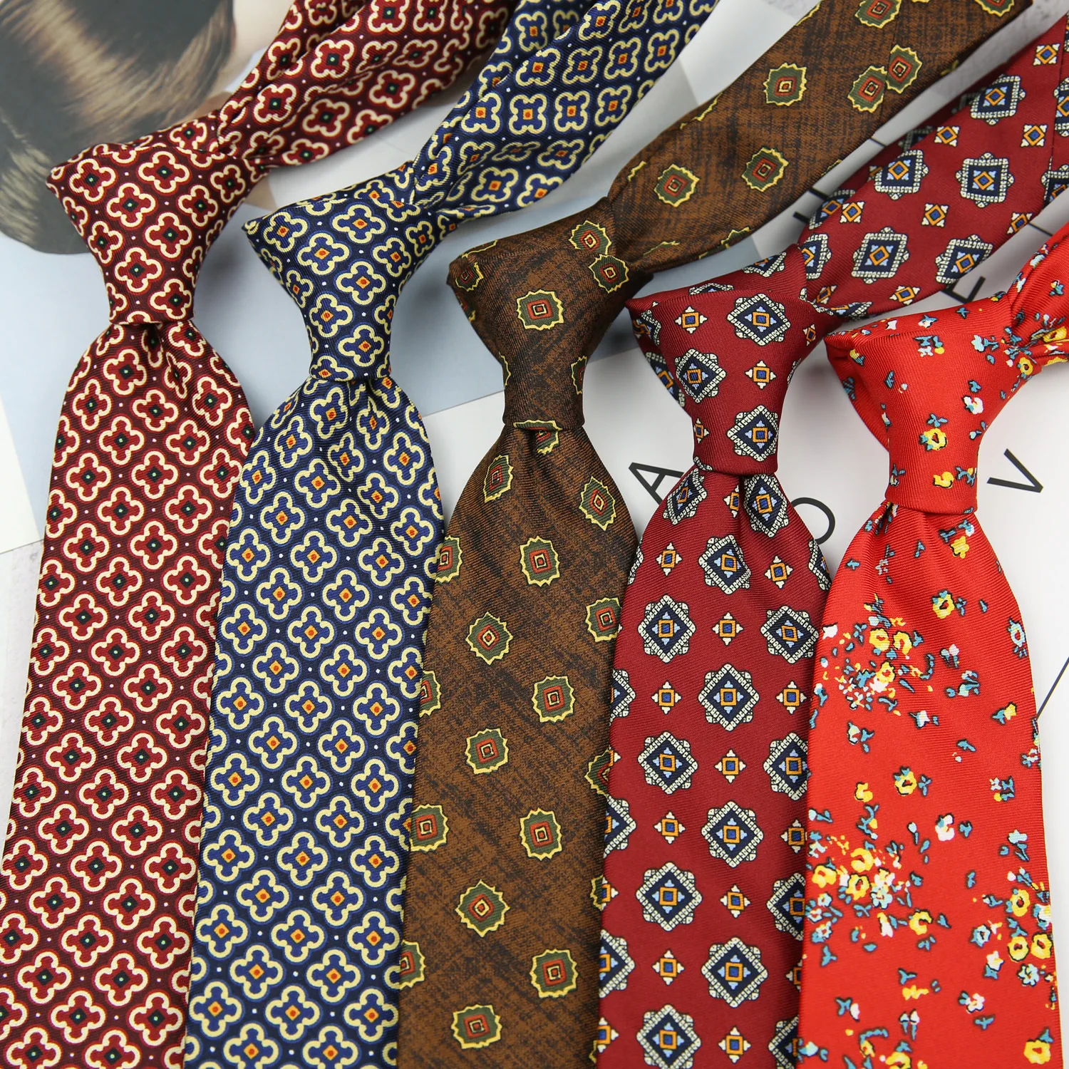Estilo britânico negócio masculino gravatas paisley floral impresso desenhos animados animais pescoço laços formal casamento smoking festa gravata
