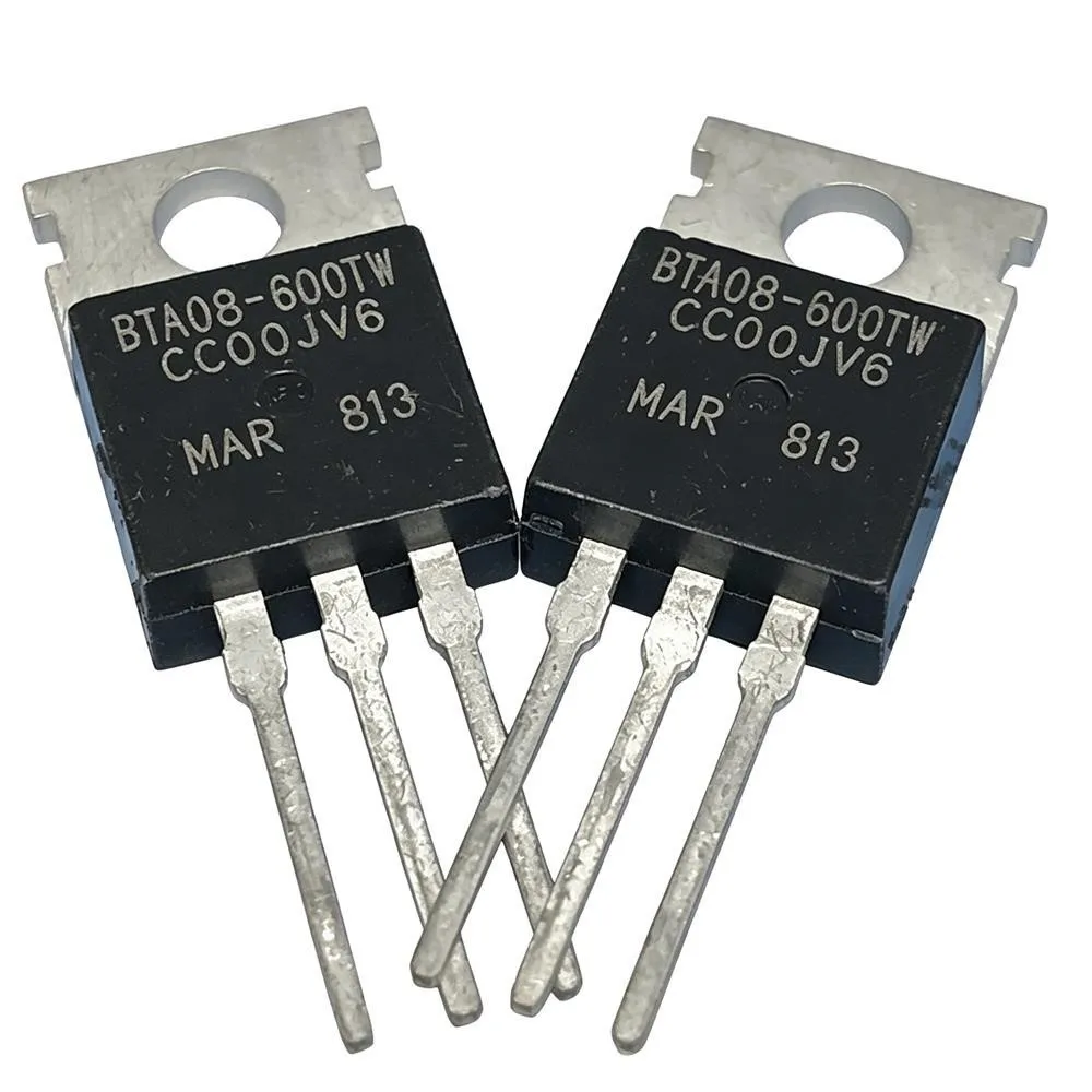 5PCS BTA08-600TW 600V 8A T25CQ6F 600V 25A G10N60 MCR218-6G 400V 8A 4N1005 STPR1660CT 600V 16A