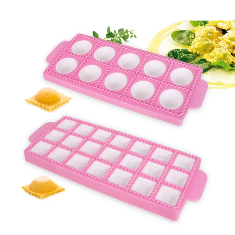 10/21 Grids Ravioli Mould Practical Italian Dumplings Mold DIY Ravioli Fondant Mold Cake Decoration Kitchen Baking Tools