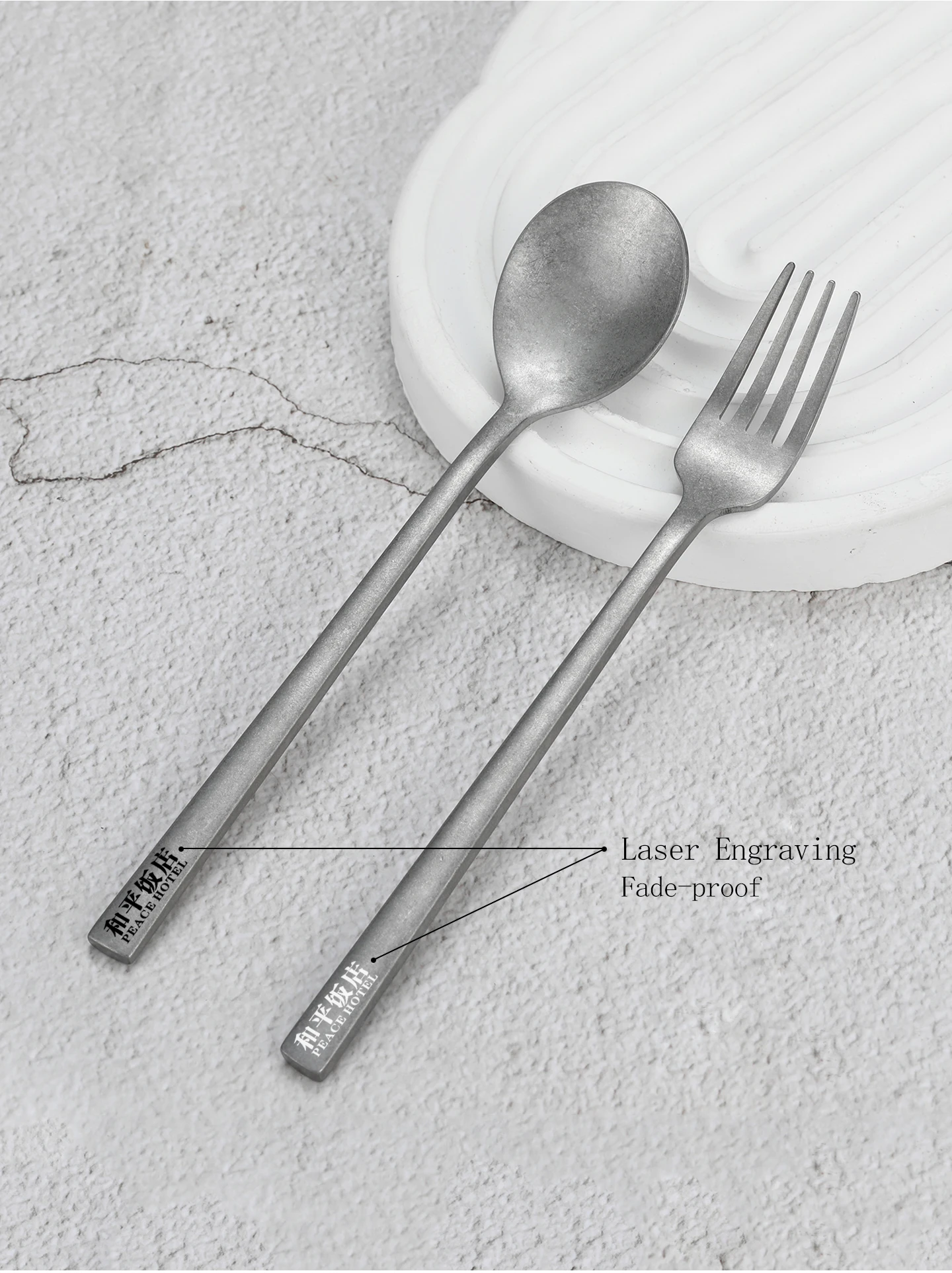 304 Edelstahl Mini-Teelöffel Kleiner Kaffee-Dessertlöffel mit Individuellem Logo DIY Lasergraviert Koreanischer Stil Besteck Geschenk für Kinder – Detail 8