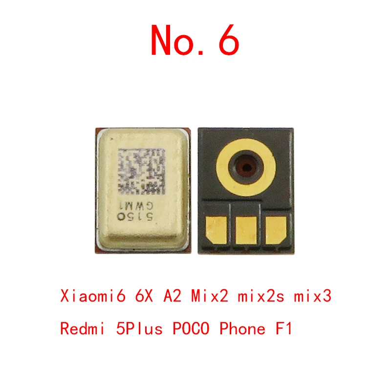 20pcs Inner MIC Speaker For Xiaomi 10 Pro 9 SE T CC9 6 6X 5 4 Max 2 Redmi NOTE 11 10 9 9S 8 7 K20 K30 K40 Microphone Transmitter