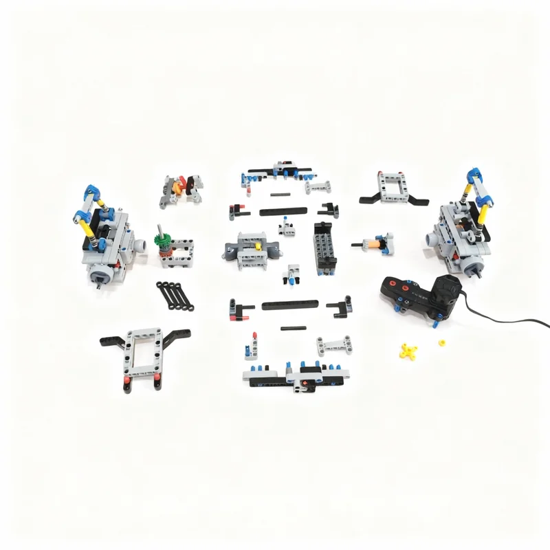 408pcs MOC Technical Truck Dual Rear Suspension Gearbox Model Building Blocks Construction Toys Christmas Gifts Education