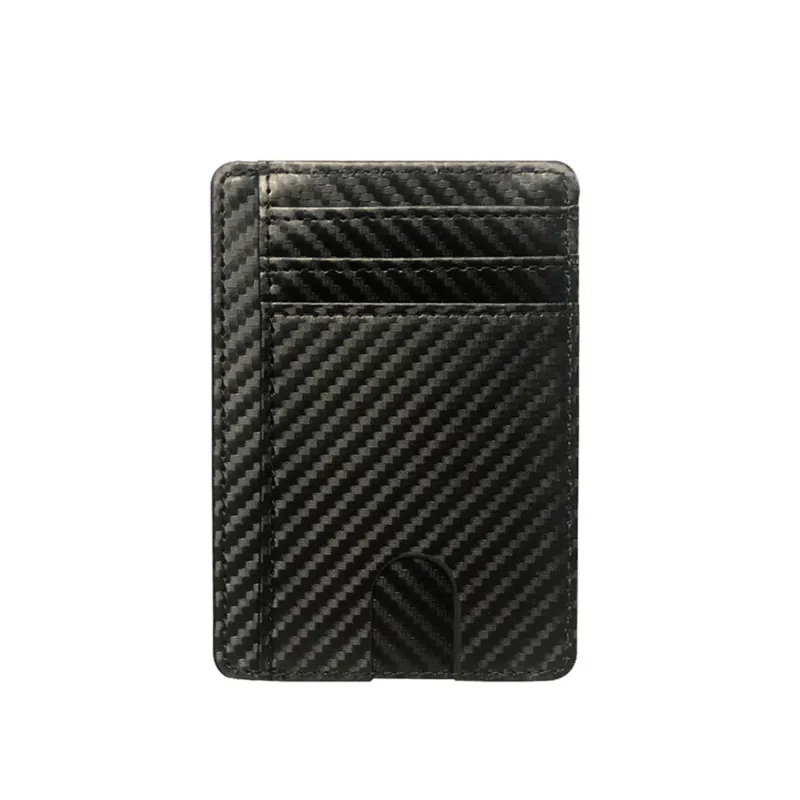 8 Slot Slim RFID Blocking Leather Wallet Credit ID Card Holder Purse Money Case Cover Anti Theft for Men Women Men Fashion Bags