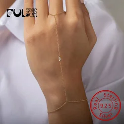Wholesale Jewelry 925 Sterling Silver 14K Gold Plated Summer Beach Vacation Cz Zircon Layer Bracelet For Women