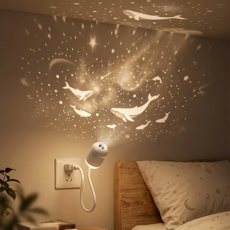 

Мини-проектор «Звездное небо» с двумя режимами: ночник и проектор звездного неба 2-в-1, атмосферная теплая подсветка для мебели