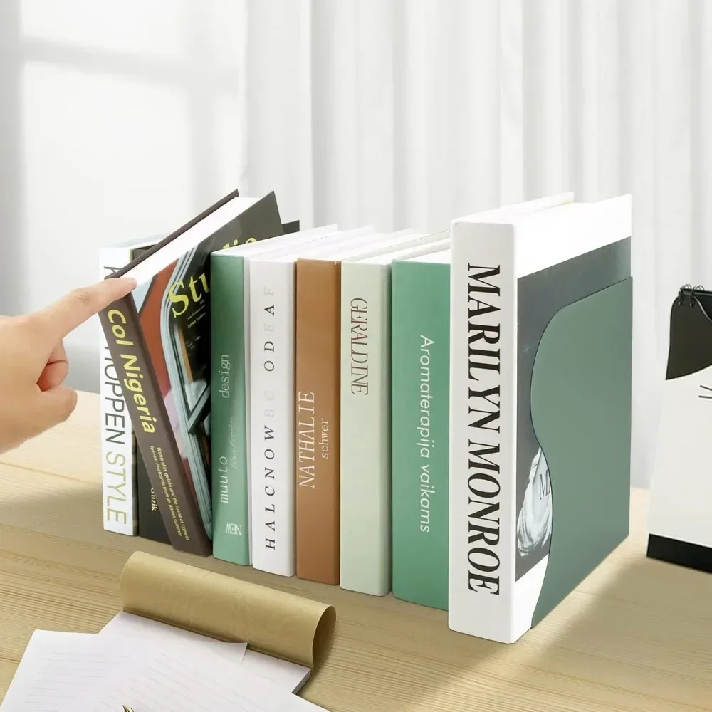 Rak buku, rak logam buku tugas berat, memanjang hingga 17 inci, digunakan di kantor, meja dan sekolah