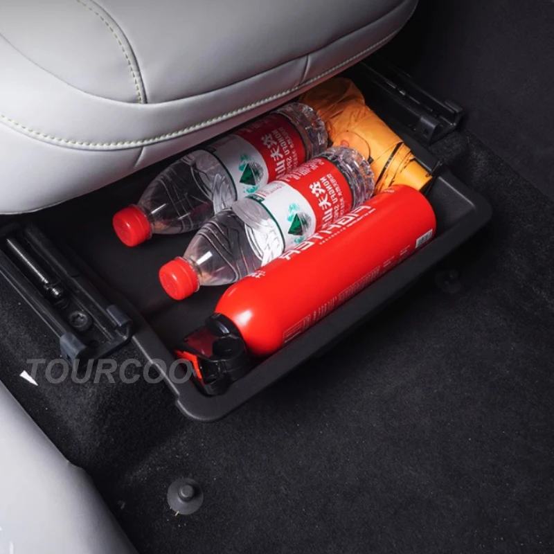 For Xpeng XiaoPeng G9 2022-2024 Storage Box under Main Driver Seat Interior Modified Accessories