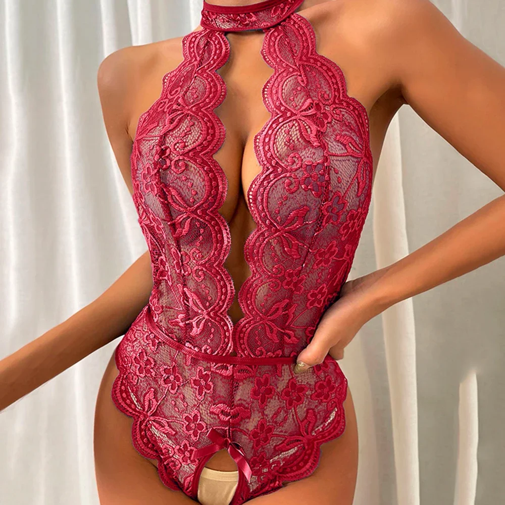 تيدي المثيرة الملابس الداخلية للنساء الدانتيل مفتوحة الصدرية Crotchless ملابس خاصة مثير الملابس الداخلية حجم كبير حمالة صدر شفافة ارتداءها الجنس الملابس