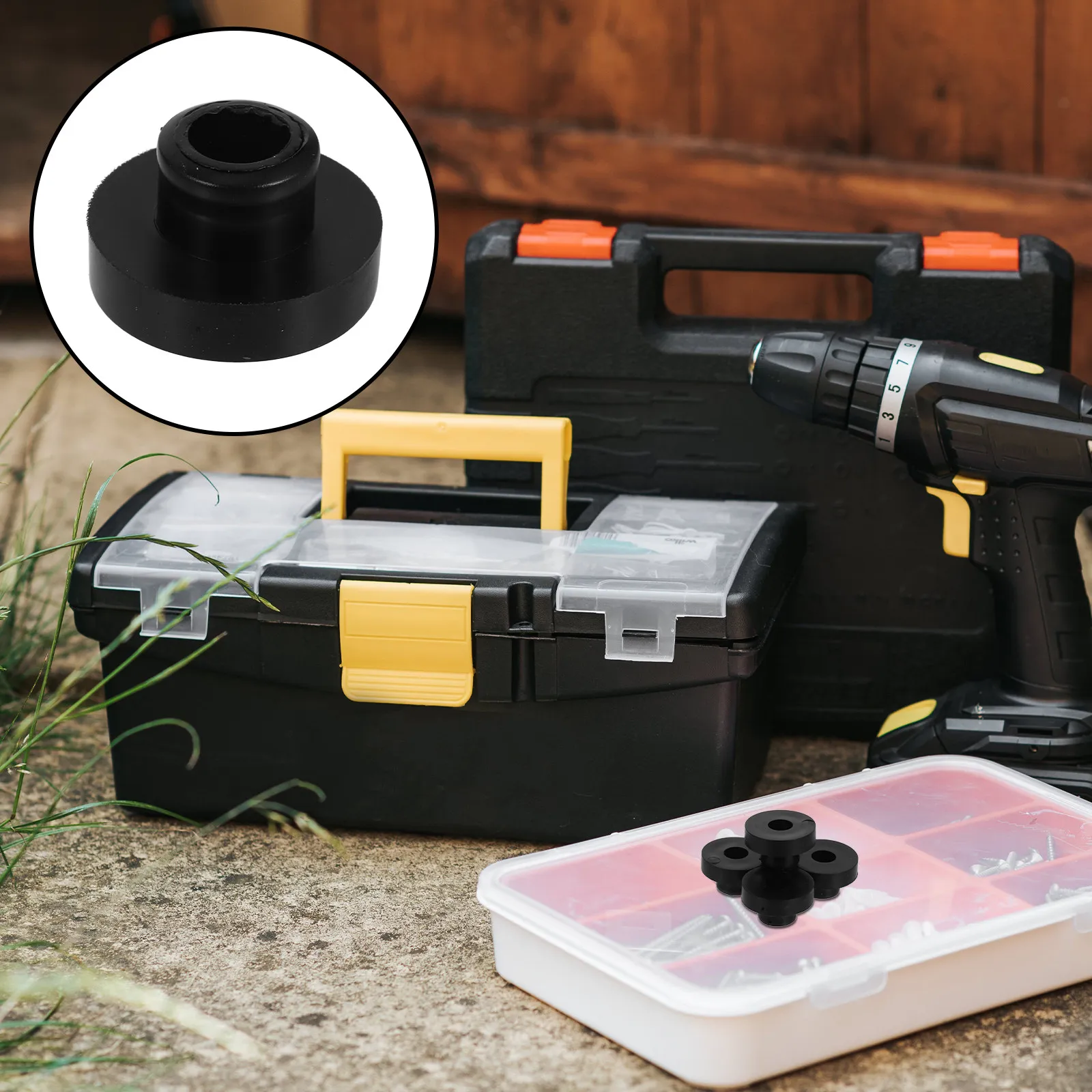 

Комплект из 4 универсальных втулок из нитриловой резины для топливного бака (для газонокосилок, садовых тракторов, генераторов)