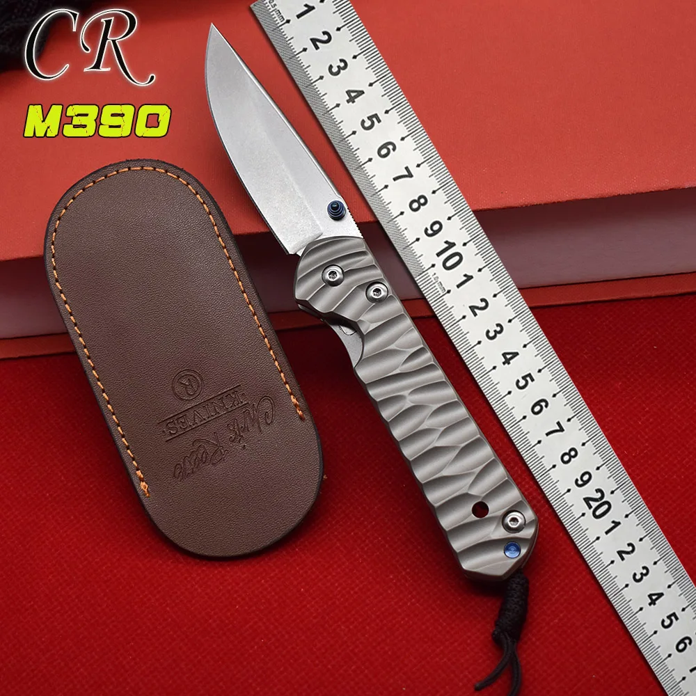 

Cr M390 Steel Titanium alloy Folding Knife Outdoor Portable Wilderness Tactics Hunting Cold Weapon Hiking Edc Tool