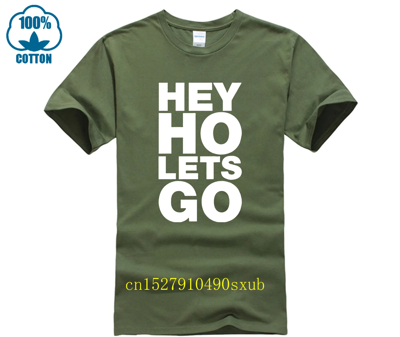 Ramone Hey Ho Lets Go Back Print Black T-Shirt (Medium