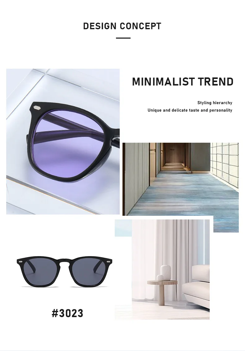 Neue Midai Personalisierte Runde Polarisierte Sonnenbrille Modische Sonnenbrille JH3023 – Detail 2
