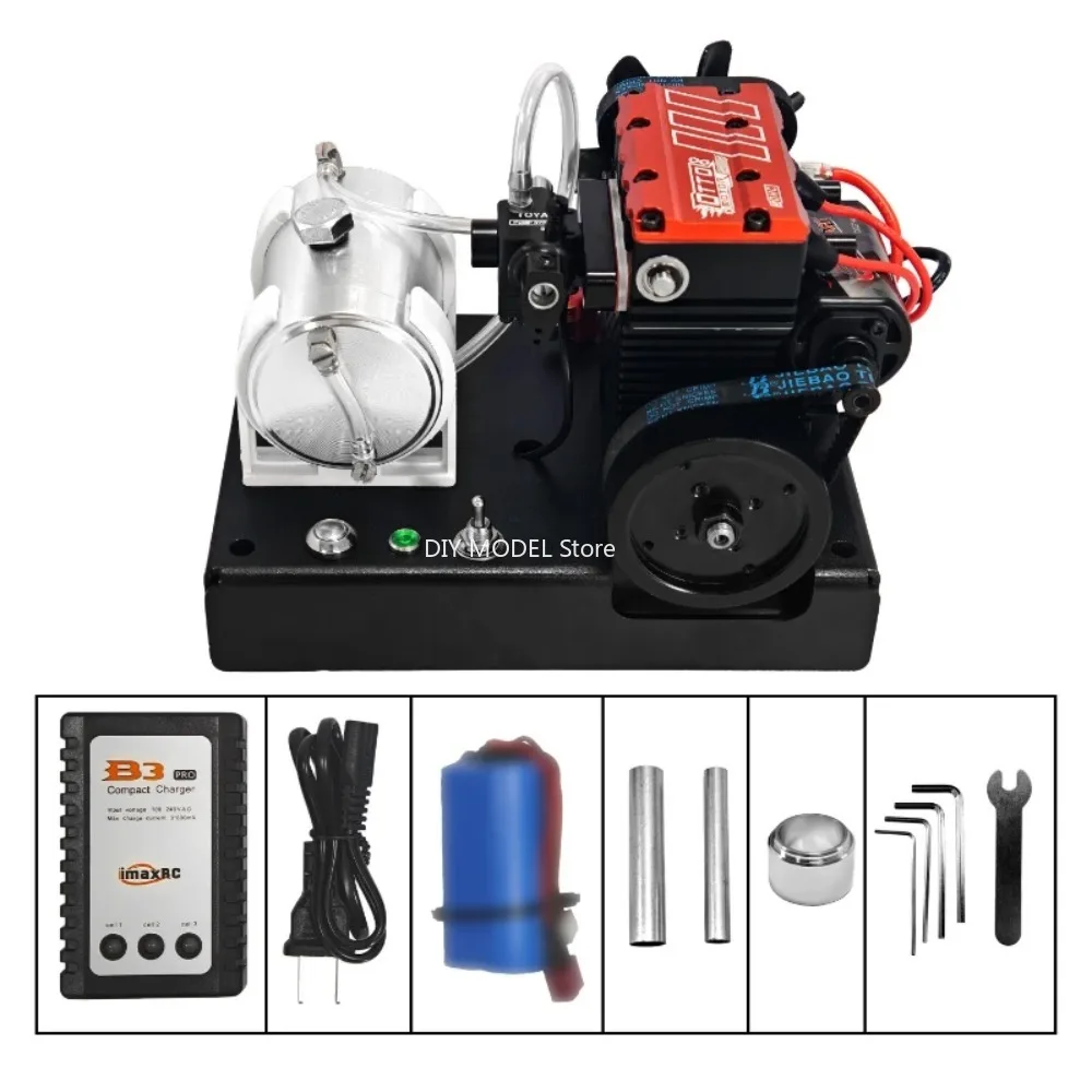 TOYAN FS L200AC Start Up Accessories Four Stroke Twin Cylinder Scientific Experiment Educational Methanol Engine Model Base Kit view 3