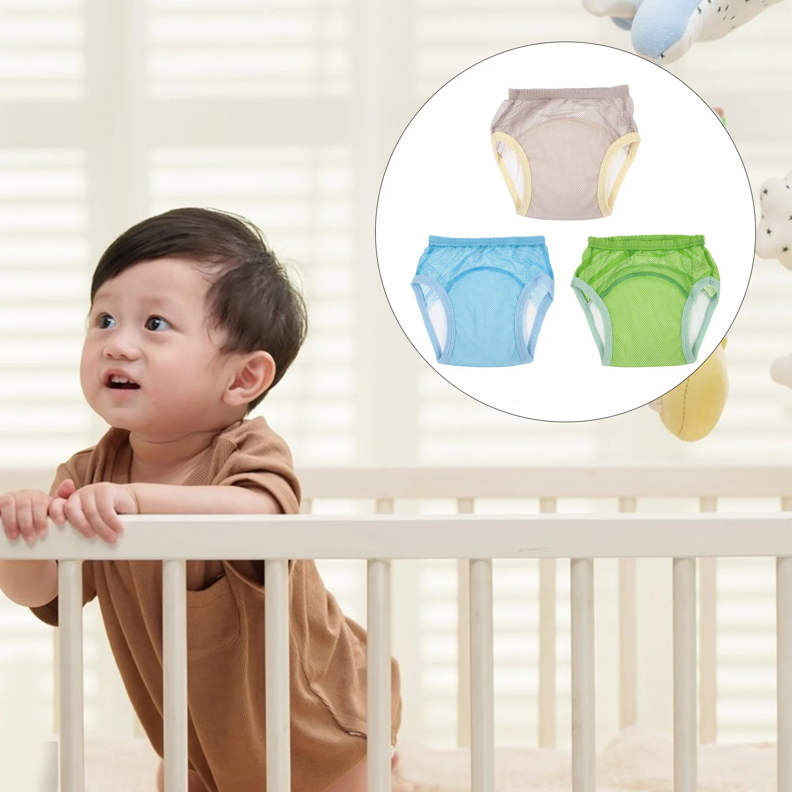 

3 Pcs Reusable Baby Training Pants Toddler Potty Cotton Cloth Diapers Toilet for Toddlers