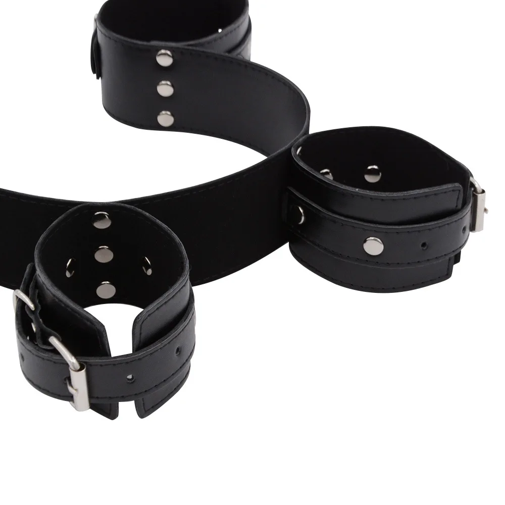 BDSM عبودية والعتاد SM تكبيل الساق الأصفاد الجنس لعب اليد الفخذ ضبط النفس Sextoy أطقم زوجين الكبار المثيرة ألعاب بولي Straps الأشرطة 18 + متجر #4