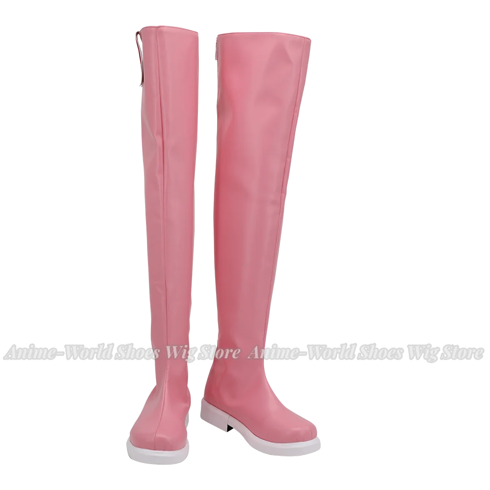 Sakura Pink Boots Cosplay Card Captor Sakura Clear Card Cosplay Boots Customized Shoes for Unisex