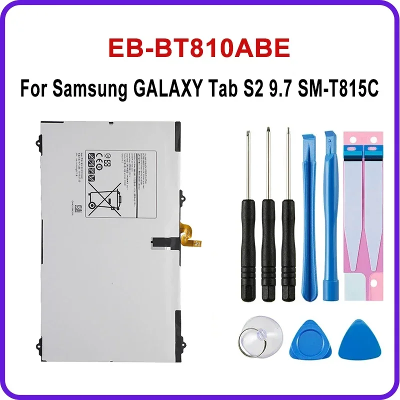 

Аккумулятор EB-BT810ABE для Samsung GALAXY Tab S2 9,7 SM-T815C SM-T810 SM-T817A SM-T813 SM-T819C 5870 мАч Сменный аккумулятор для планшета