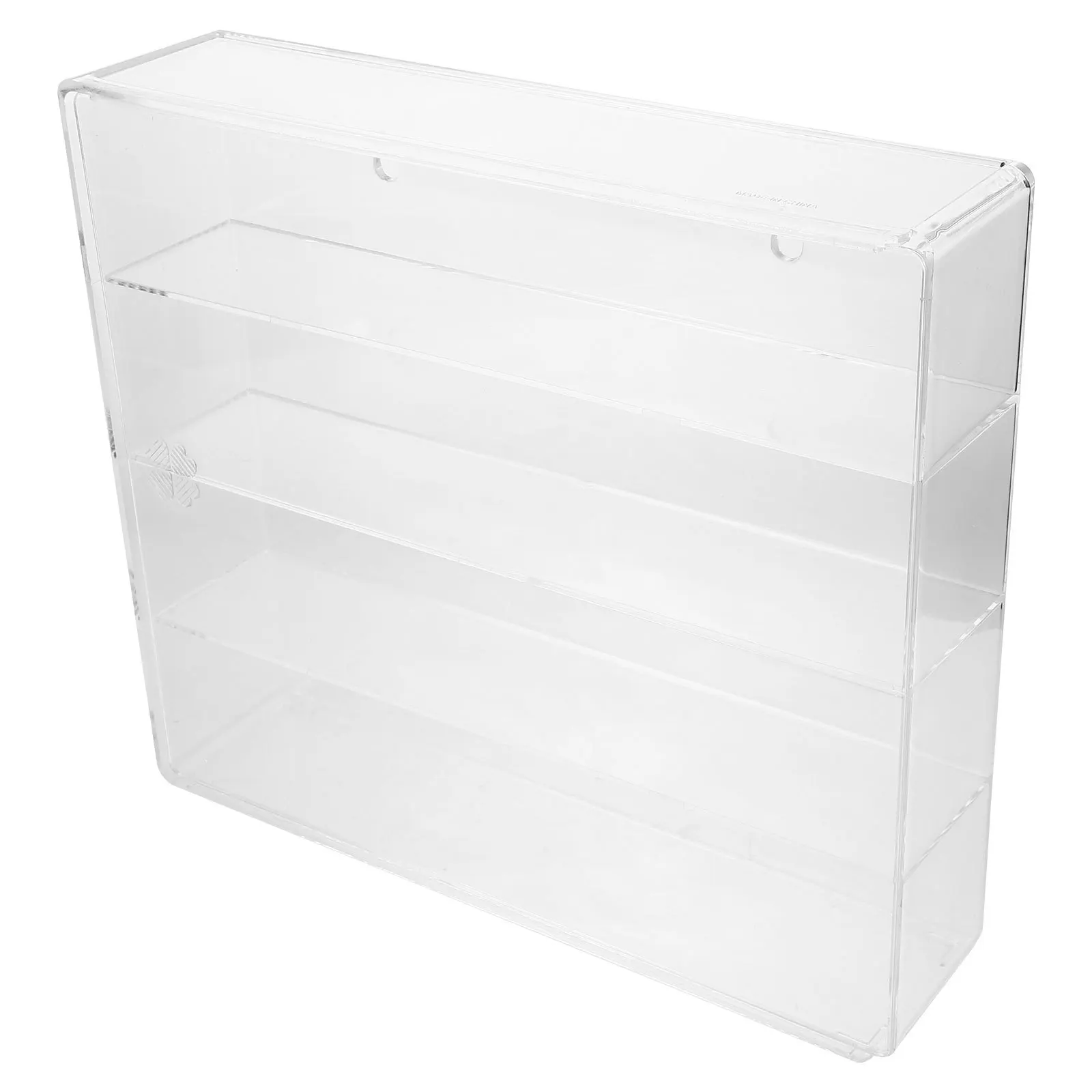 Organizador de maquiagem transparente, caixa de armazenamento com 4 divisórias removíveis, batom, cuidados com a pele, perfume, óleo essencial, suporte de vaidade