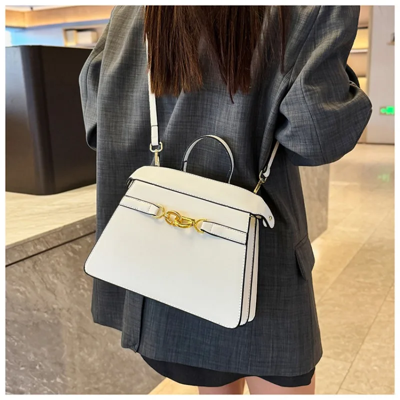 Сумка для девочек 2025, новая модная большая сумка, простая сумка Kelly, женская сумка через плечо на одно плечо для поездок на работу