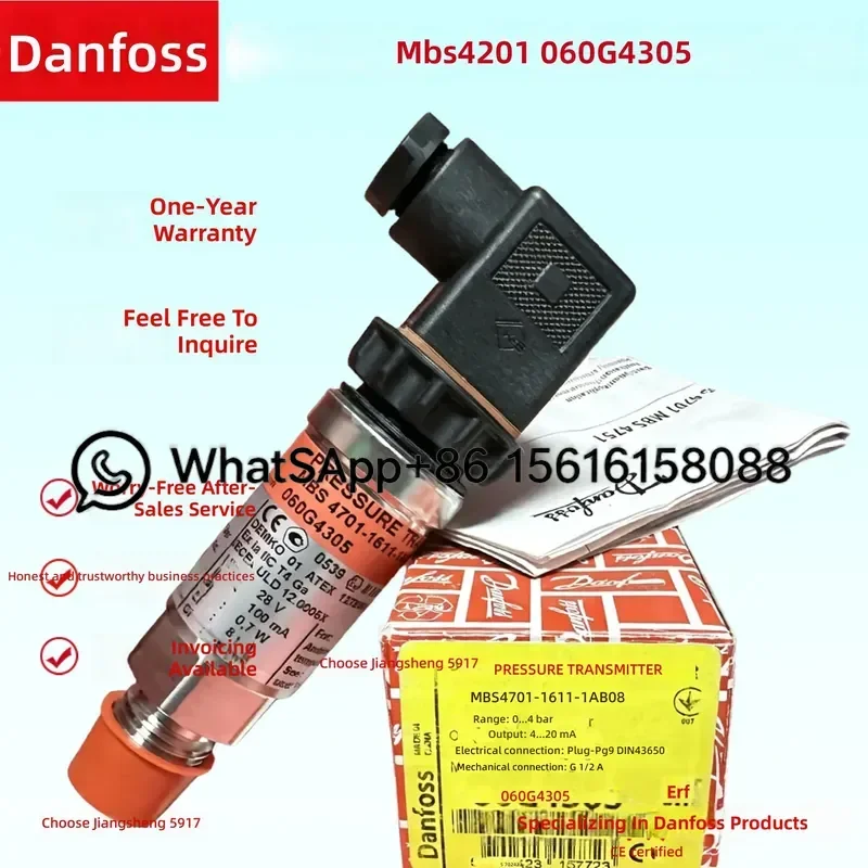 Danfoss MBS4201 Pressure Transmitter Sensor 060G4305 060G4307 060G4303 060G3504 060G4306 060G4301 060G4308 060G4309  060G4302