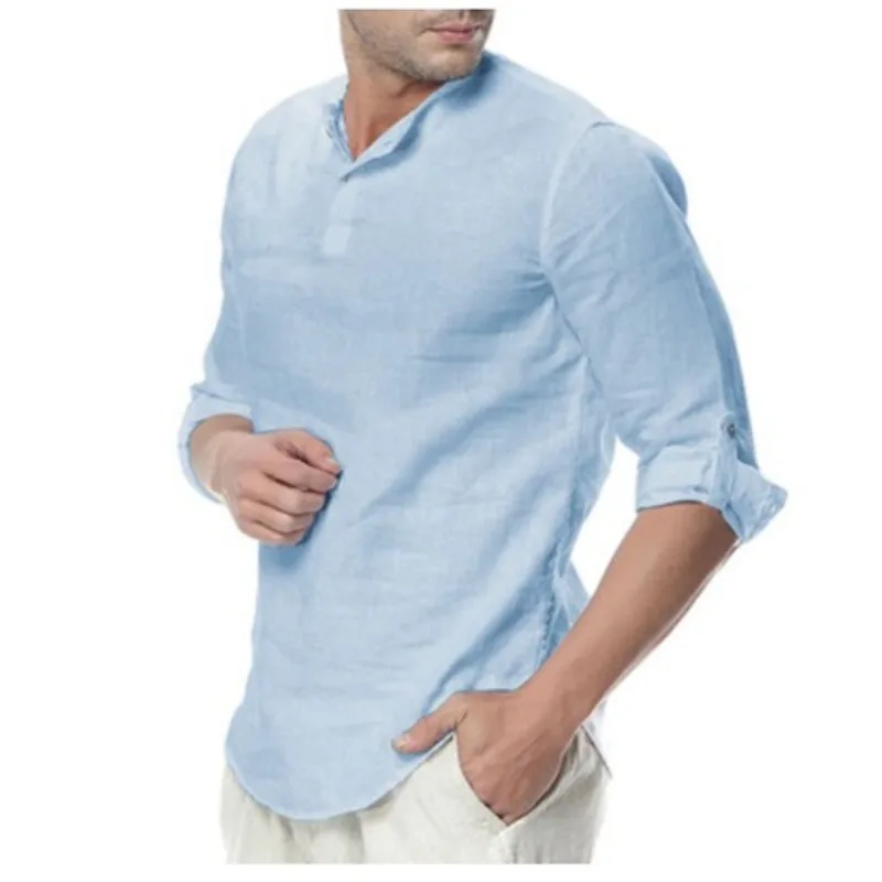 

Summer Spot Men's Shirt Cool Pullover Retro Simple Temperament Fashion Versatile Casual Shirt