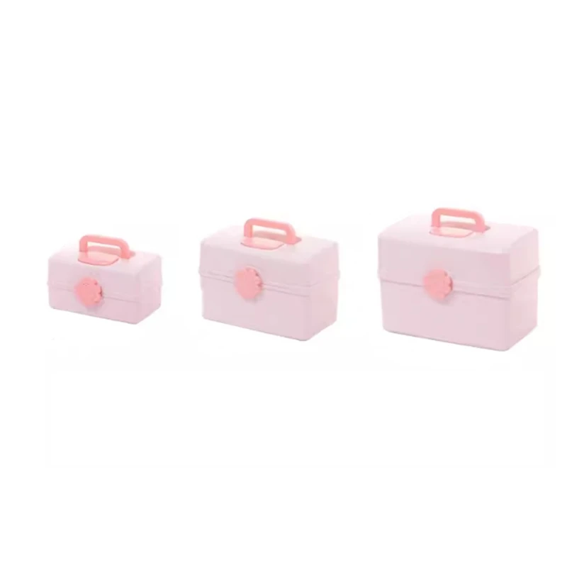 

1 PCS Rubber Band Storage Pink Children's Hair Accessories Storage Box (Extra Large)