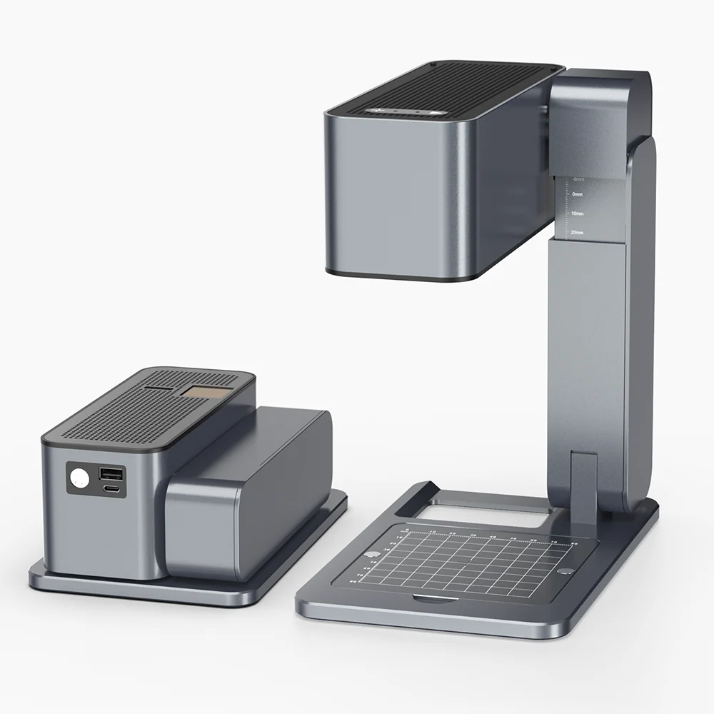 Laser Engraving Machine Portable Foldable Fully Automatic Cutting 5W Marking Machine Laser Engraver for Personalized Logo Marker