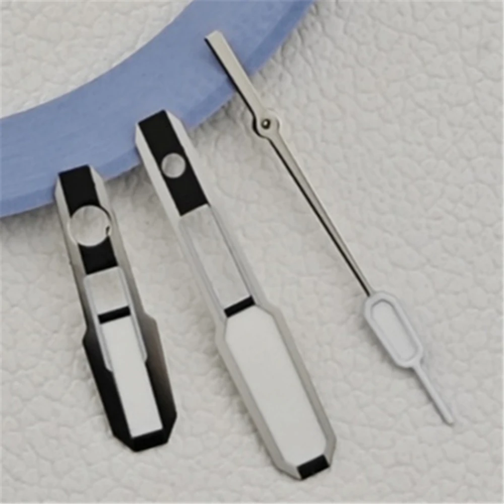 NH35 Pointer Modification Mechanical Watch hands Green Luminous NH36 Pointer Diving Watch Accessory Size 13mm sliver hand