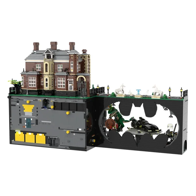 Bloques de construcción Moc, modelo Modular de cueva de murciélago y Manor, tecnología de ladrillos, modelo de película Popular, montaje DIY, regalos de construcción, Juguetes