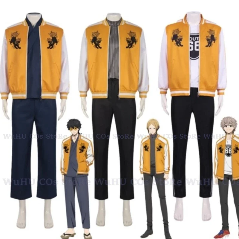 Jo Togame Cosplay Costume Anime WIND BREAKER Shishitoren Kimono Uniform Jacket Sweater Glasses Choji Tomiyama Halloween