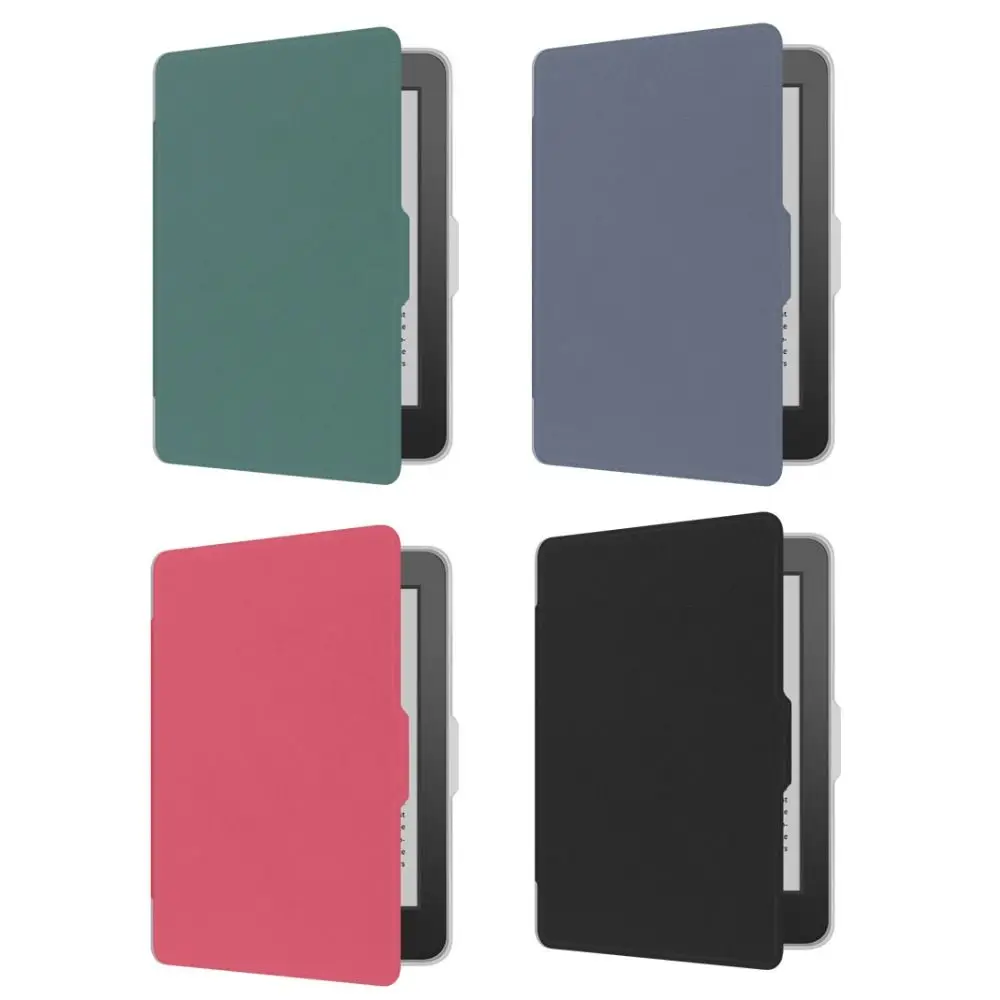 

6 inch Case Auto Wake/Sleep with Hand Strap Protective Shell Wear Resistant Clear Back Folio Funda for KOBO Clara Color/2E/BW