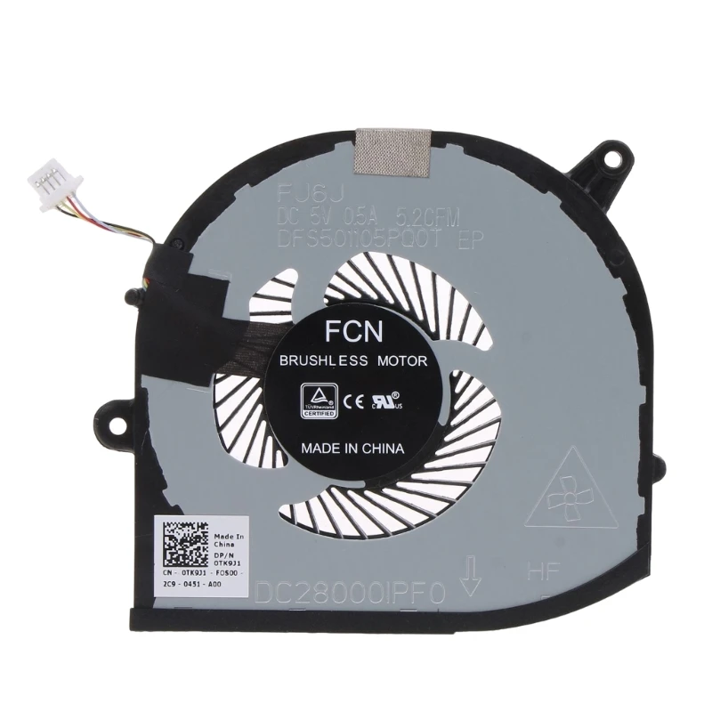 DN59 Notebook Computer GPU CPU Cooling Fan Spare Heatsink for Precision 5530 M5530 XPS 15 9570 Laptops High-performance