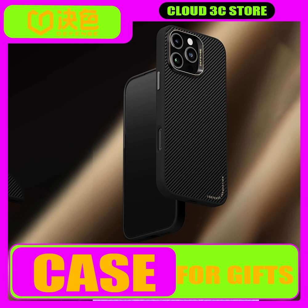 Defense Carbon Fibre Case Cover iPhone16ProMax Magsafe Magnetic Wireless Charging iPhone16PRO Cover Customized Anti-drop Gifts