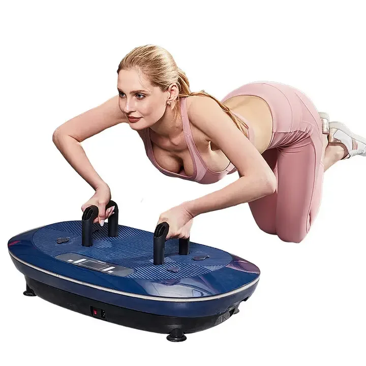 

4D Blood Circulation Power Fit Ultrathin Whole Body Crazy Fit Massage Vibration Plate for Body Building