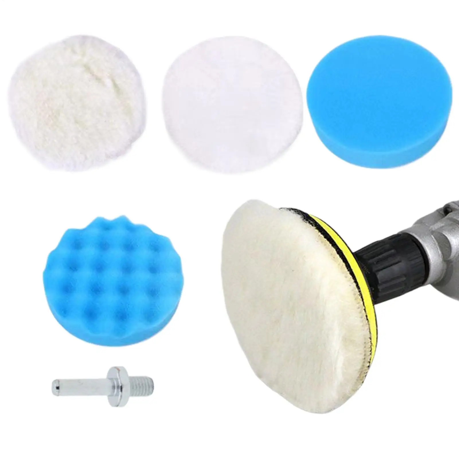 

6 шт./компл. набор для полировки автомобиля, самоклеящиеся губки для колес, набор автомобильных полировщиков и буферов, инструменты для чистки автомобиля, полировка автомобиля