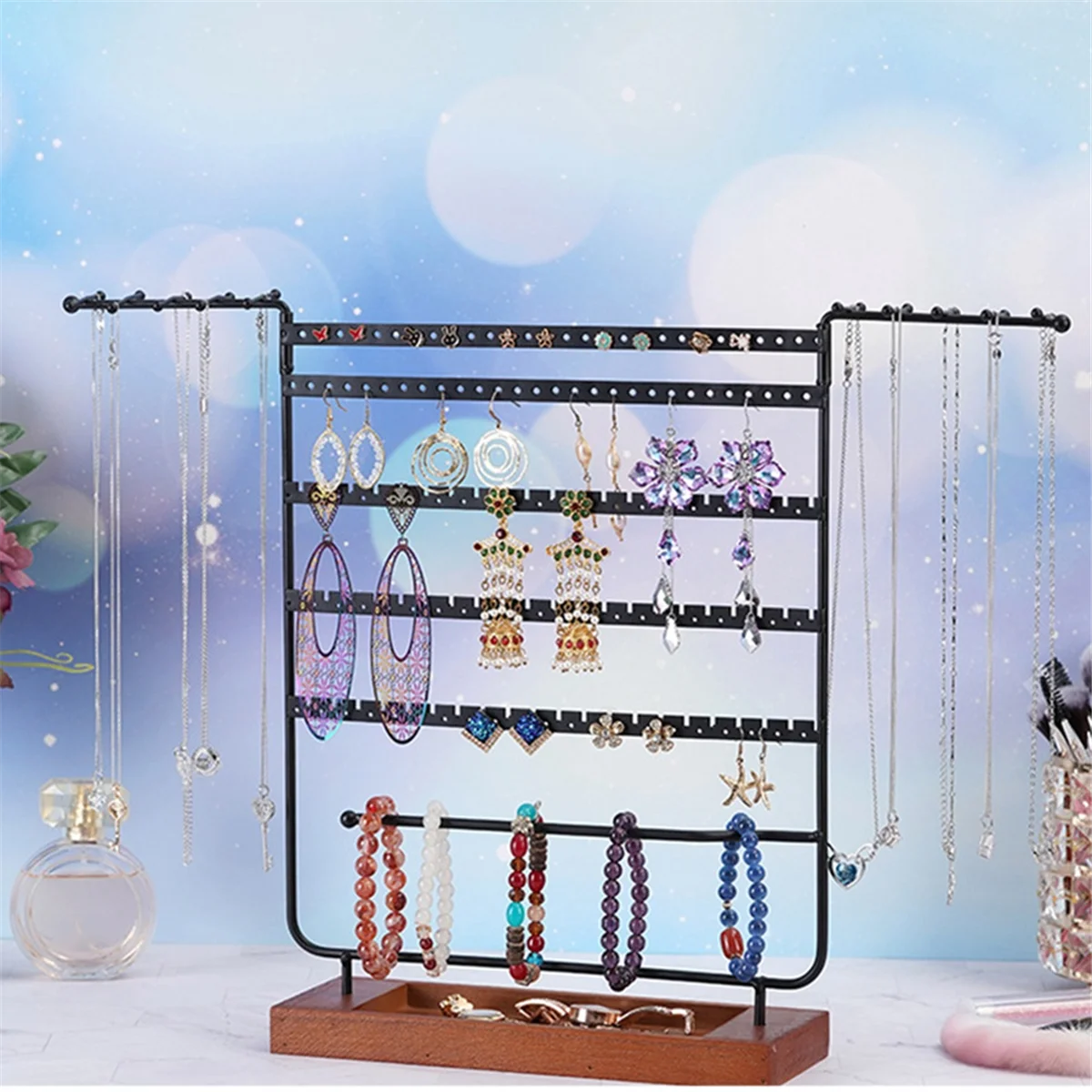 1PCS Must-Have for Organizers Hanging Jewelry Jewelry Display Rack Bracelet and Necklace Storage for Jewelry Display