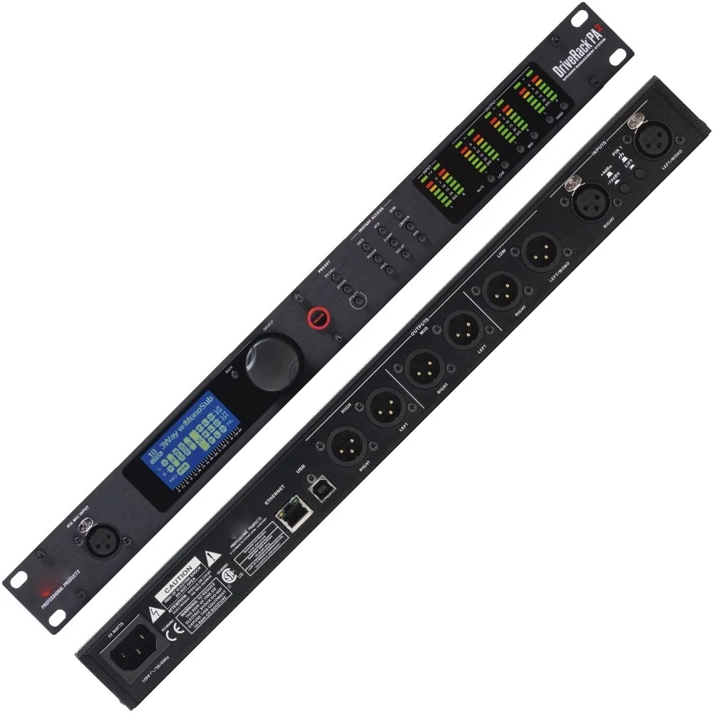 Procesador De Audio Dbx Driverack pa2 Crossover, 2x6/260/360, Venus, Alta Calidad, Precio Mayoreo, sistema con pantalla