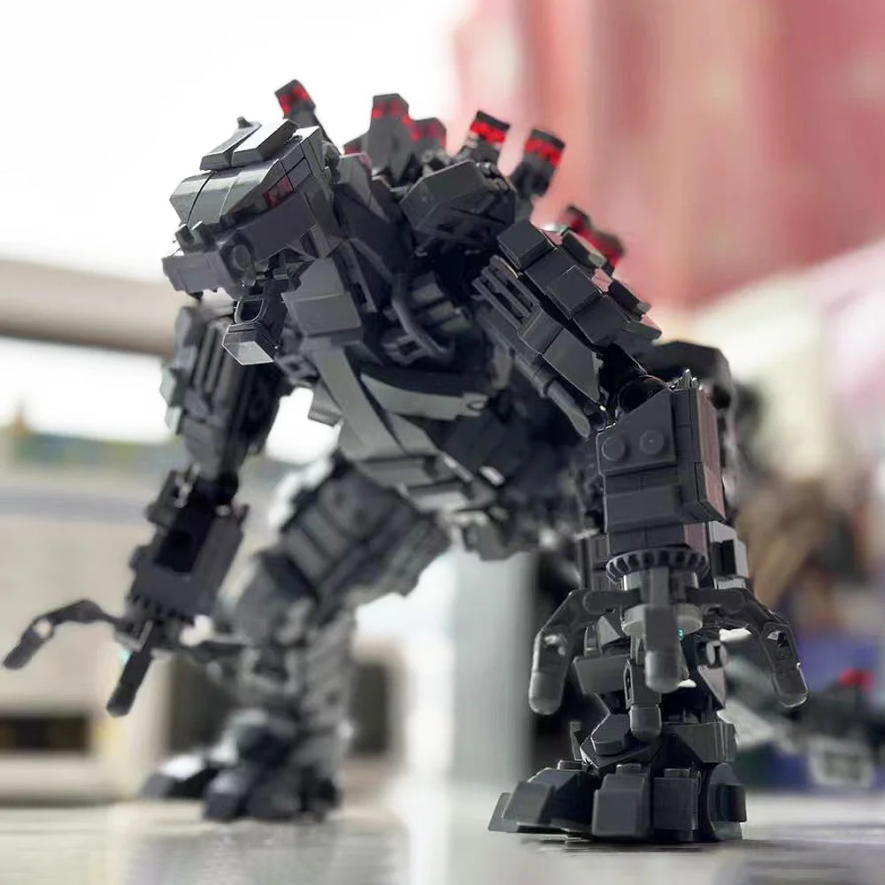 1446 elementów Klocki Model Potwora Architektoniczne Dzieła Sztuki do Dekoracji Pokoju Idealne Prezenty na Nowy Rok, Boże Narodzenie i Urodziny