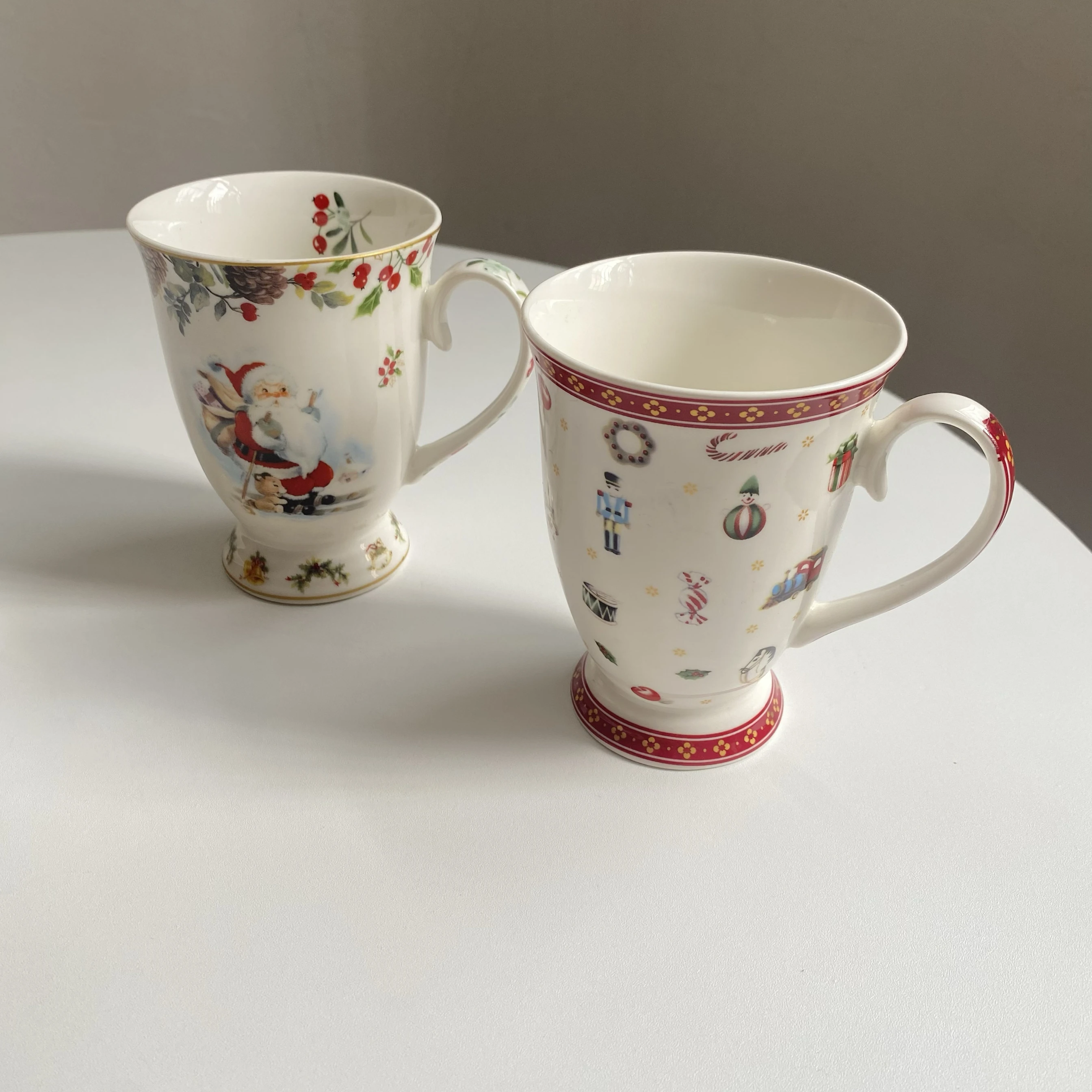 

Exquisite ceramic tall water cup Christmas themed mug milk cup household teacup
