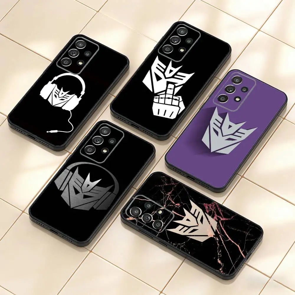 

Funny LOGO T-Transformers-S Phone Case For Samsung S25,S24,S21,S22,S23,S30,Ultra,S20,Plus,Fe,Note,10,9,5G Black Cover