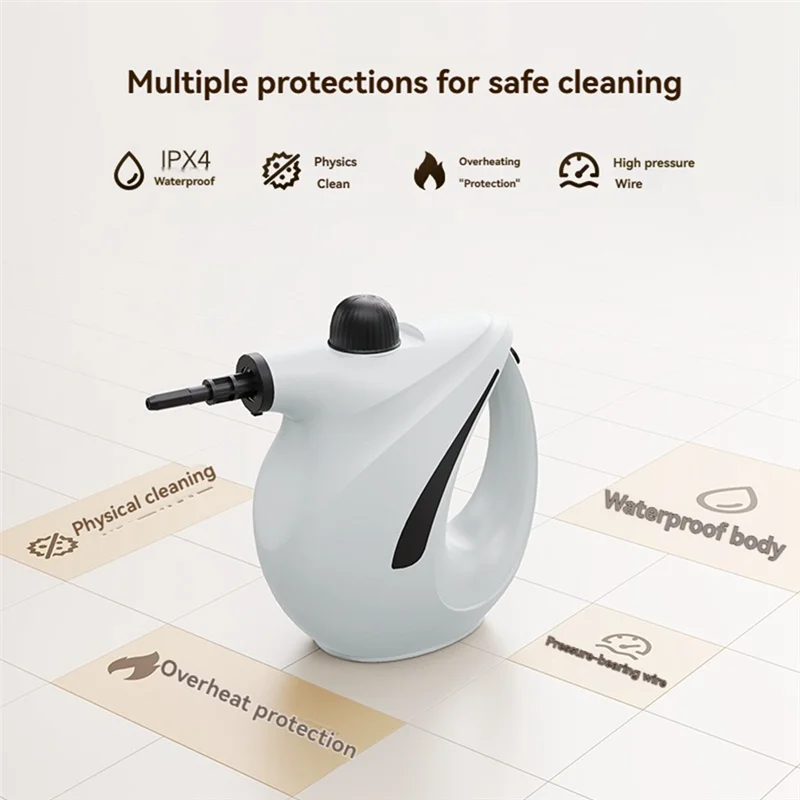 B25B Pressurized Steam Cleaner For Home Portable Handheld High Temperature Steam For Couch Clothes Car Seats Kitchen