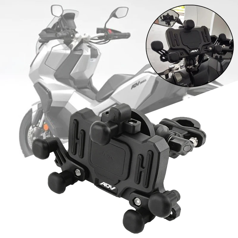 

Для Honda ADV350 ADV150 ADV160 adv ADV 350 150 160 аксессуары с ЧПУ, держатель для мобильного телефона на руль мотоцикла, GPS-подставка, кронштейн