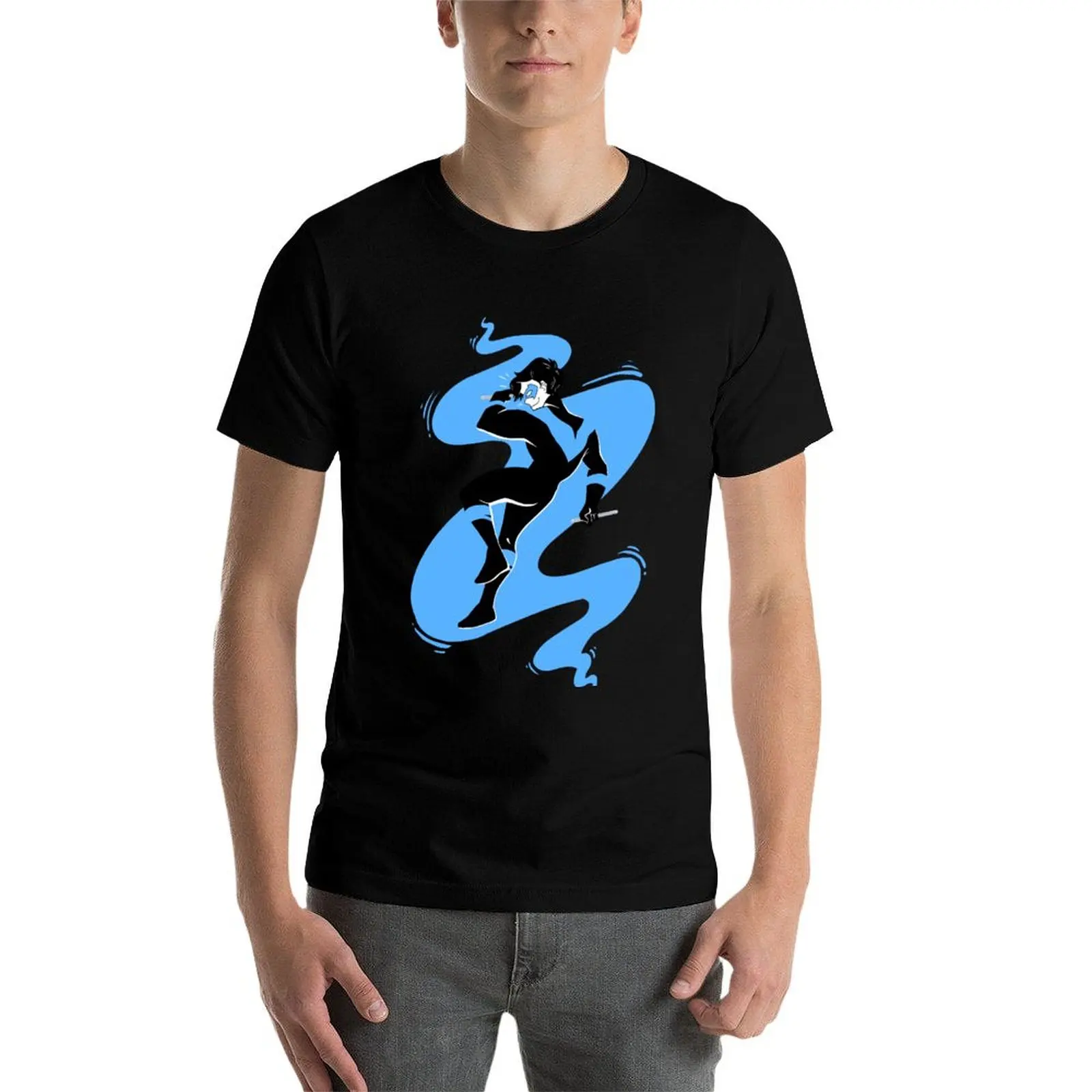 

Nightwing in Blue T-Shirt t shirts cotton 100% t shirts for man pack cotton man t shirt summer T-Shirt