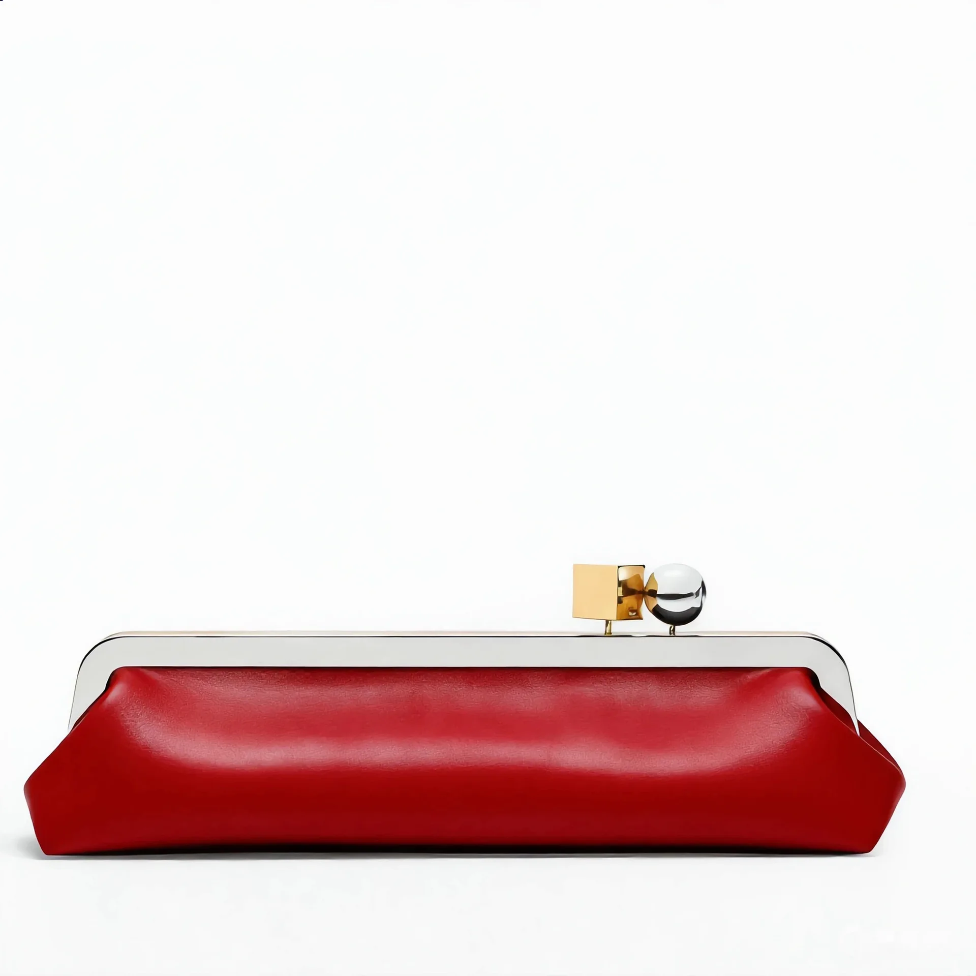 Fashion Long Clutch Bag for Women Luxury Designer Kiss Lock Women Shoulder Bags Elegant Party Purses Trend Underarm Bag 2026 image 3