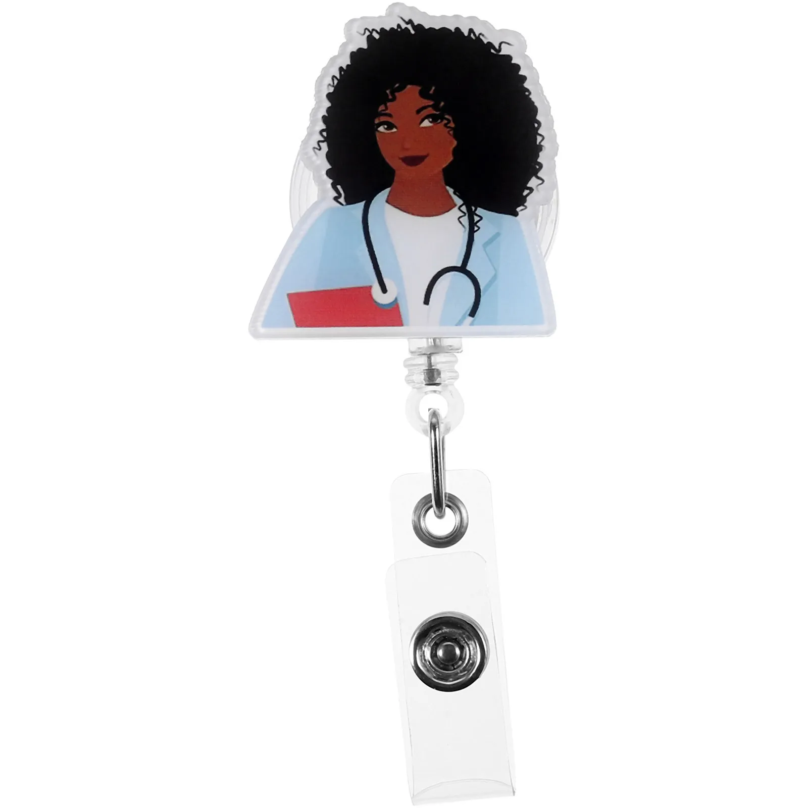 

Nurse Syringe Badge Holder Retractable Card Holder For Nurses Doctor Workwear Portable Name Tag Reel Buckle