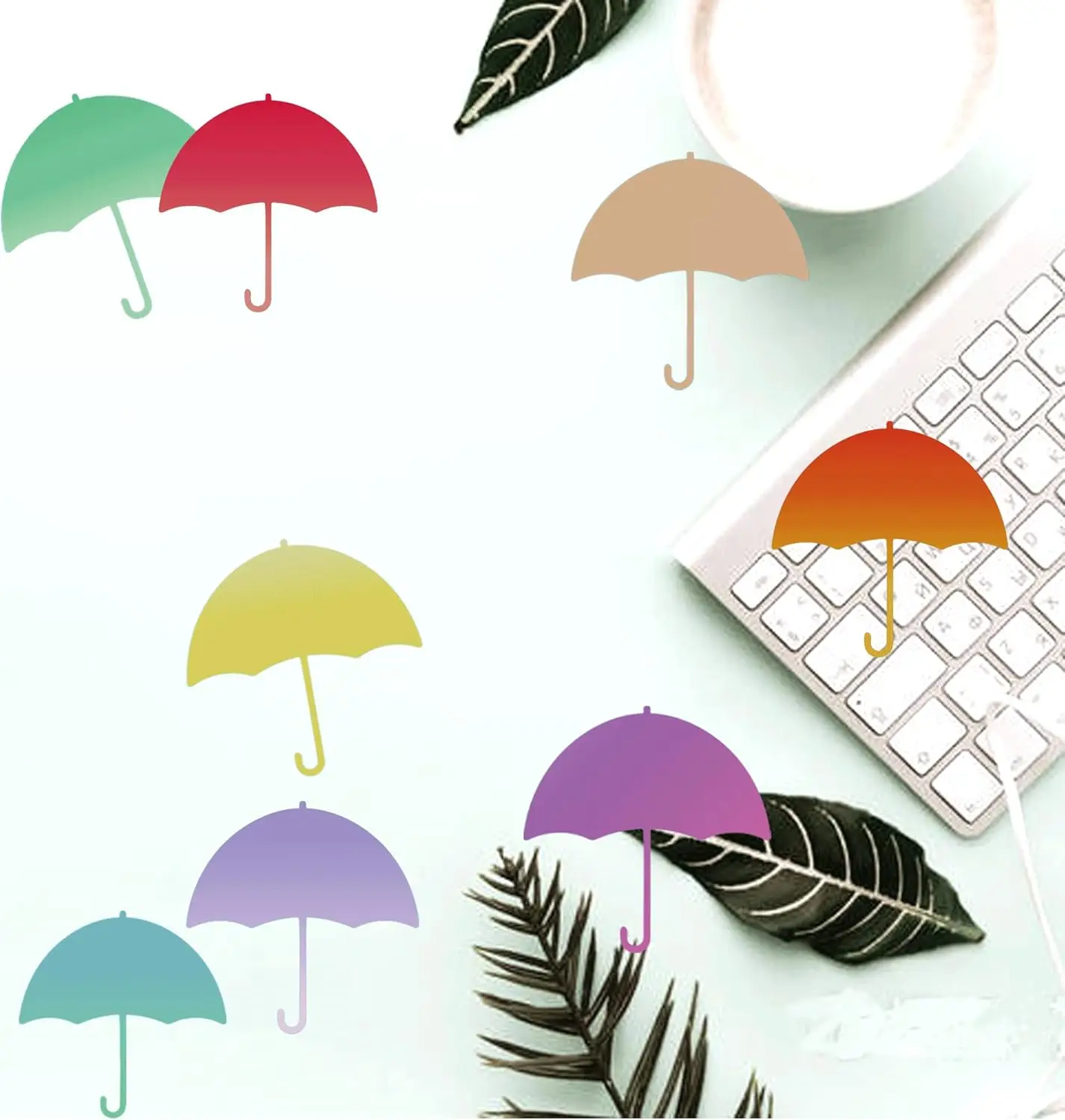 

Вырезы для зонтов, бумага, весна-лето, доска объявлений, 90 шт., классные вырезы, высечки в форме зонтов для DIY, офиса, рукоделия